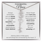 Personalized Name Necklace with Birth Flower For Niece-Be Your Amazing Self