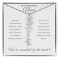 To My Beautiful Niece-"Vibrant Flower" Birth Month Name Necklace