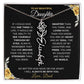 To My Beautiful Daughter from Dad-"Always With You" Birth Month Name Necklace