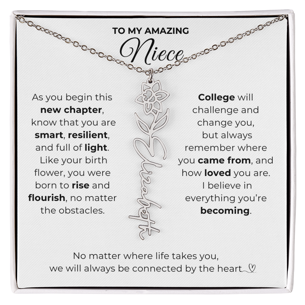 Personalized Niece College Gift from Aunt or Uncle