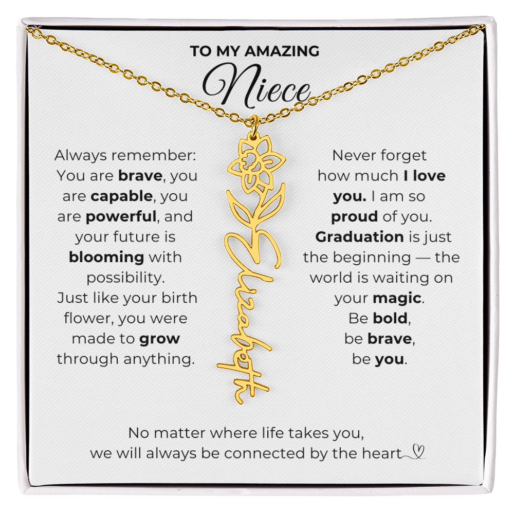 Personalized Niece Graduation Gift from Aunt or Uncle