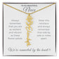 To My Beautiful Niece-"Vibrant Flower" Birth Month Name Necklace