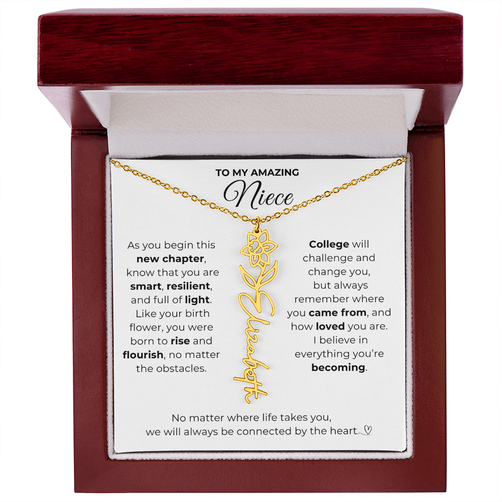 Personalized Niece College Gift from Aunt or Uncle