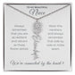To My Beautiful Niece-"Vibrant Flower" Birth Month Name Necklace