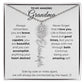 To My Amazing Grandma-"Vibrant Flower" Birth Month Name Necklace