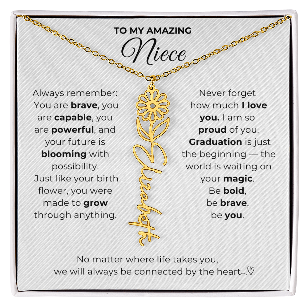 Personalized Niece Graduation Gift from Aunt or Uncle