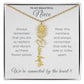 To My Beautiful Niece-"Vibrant Flower" Birth Month Name Necklace