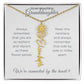 To My Beautiful Granddaughter-"Vibrant and Resilient" Birth Month Name Necklace