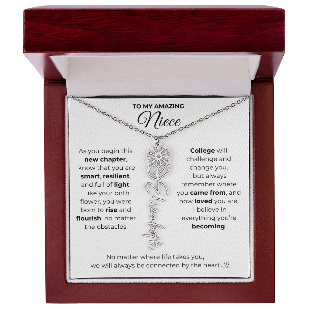 Personalized Niece College Gift from Aunt or Uncle