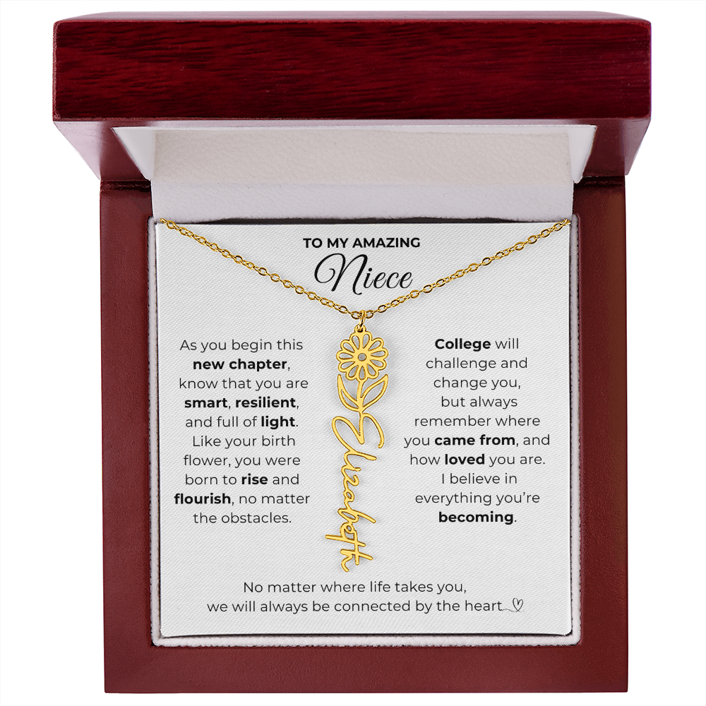 Personalized Niece College Gift from Aunt or Uncle