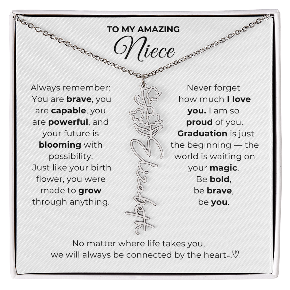 Personalized Niece Graduation Gift from Aunt or Uncle