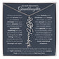 To My Beautiful Granddaughter-"Always Remember" Birth Month Name Necklace