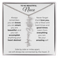 Personalized Name Necklace with Birth Flower For Niece-Be Your Amazing Self