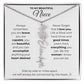 Personalized Name Necklace with Birth Flower For Niece