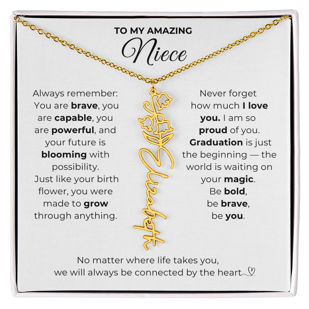 Personalized Niece Graduation Gift from Aunt or Uncle