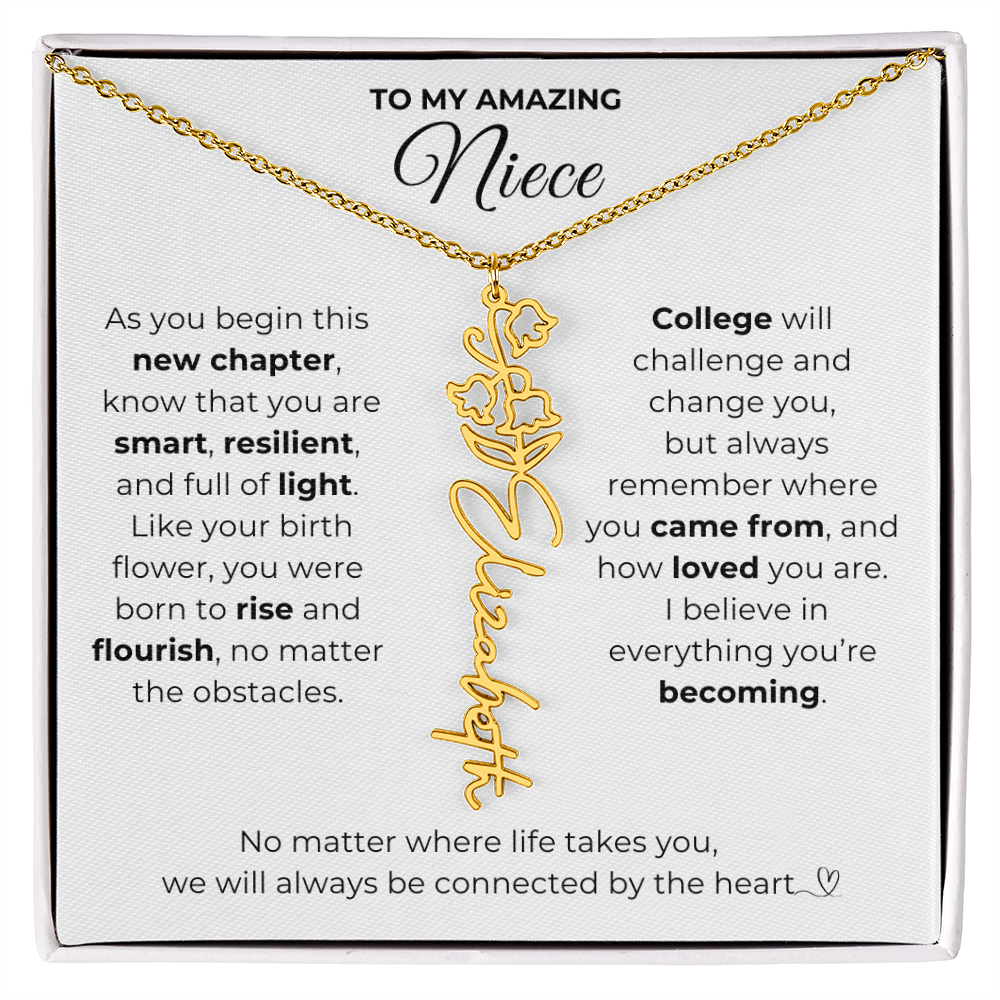 Personalized Niece College Gift from Aunt or Uncle