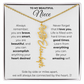 Personalized Name Necklace with Birth Flower For Niece-Be Your Amazing Self