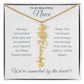 To My Beautiful Niece-"Vibrant Flower" Birth Month Name Necklace