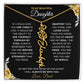 To My Beautiful Daughter-"Always With You" Birth Month Name Necklace