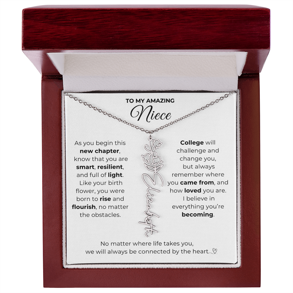 Personalized Niece College Gift from Aunt or Uncle