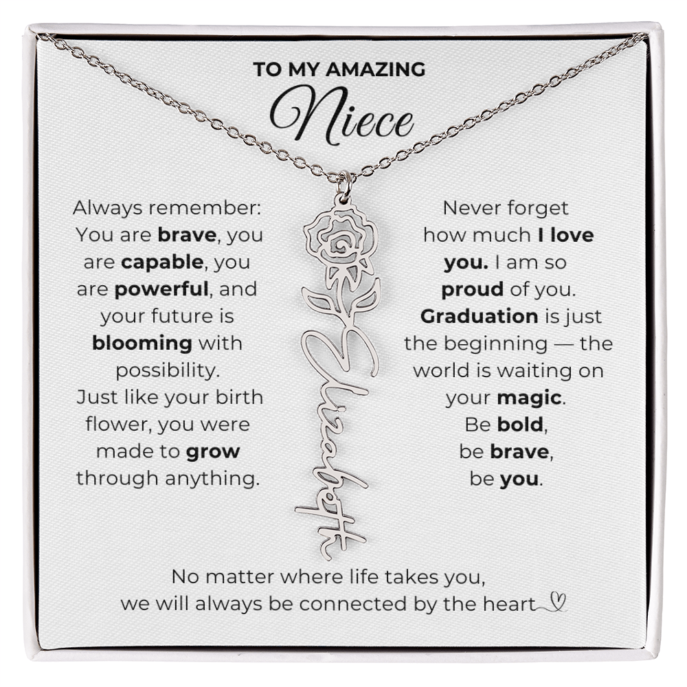 Personalized Niece Graduation Gift from Aunt or Uncle