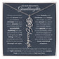 To My Beautiful Granddaughter-"Always Remember" Birth Month Name Necklace