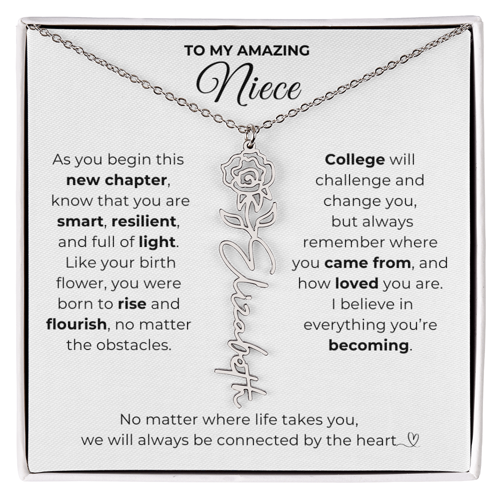 Personalized Niece College Gift from Aunt or Uncle