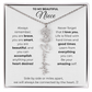 Personalized Name Necklace with Birth Flower For Niece-Be Your Amazing Self