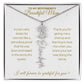 To My Boyfriend's Beautiful Mom-"A Queen" Birth Month Name Necklace