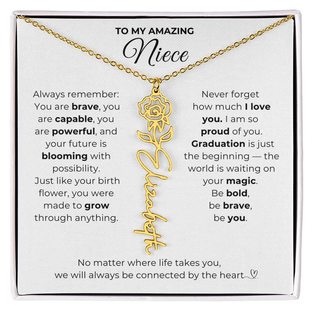 Personalized Niece Graduation Gift from Aunt or Uncle