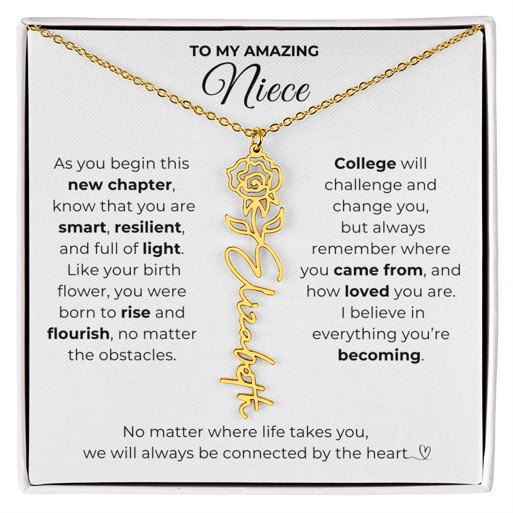 Personalized Niece College Gift from Aunt or Uncle