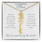 To My Beautiful Niece-"Vibrant Flower" Birth Month Name Necklace