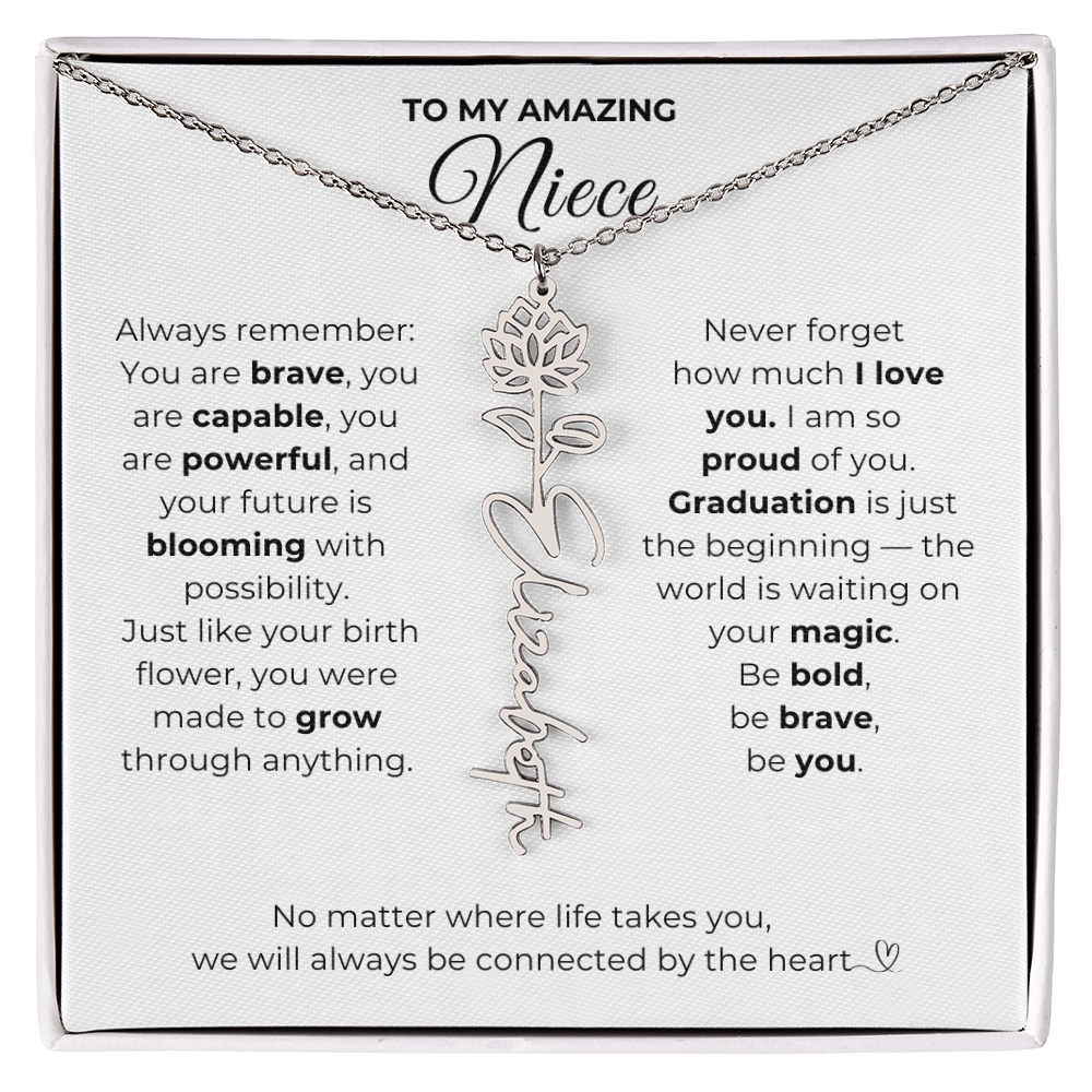 Personalized Niece Graduation Gift from Aunt or Uncle