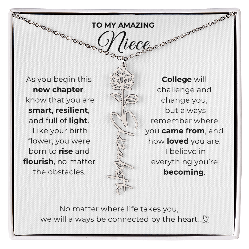 Personalized Niece College Gift from Aunt or Uncle