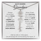 To My Amazing Grandma-"Vibrant Flower" Birth Month Name Necklace
