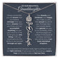 To My Beautiful Granddaughter-"Always Remember" Birth Month Name Necklace