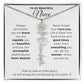Personalized Name Necklace with Birth Flower For Niece