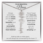 Personalized Name Necklace with Birth Flower For Niece-Be Your Amazing Self