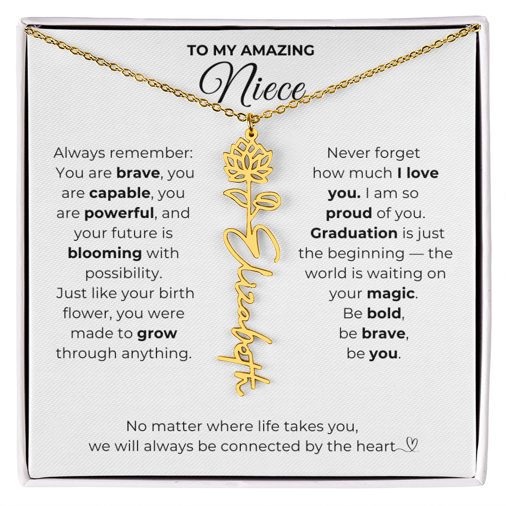 Personalized Niece Graduation Gift from Aunt or Uncle