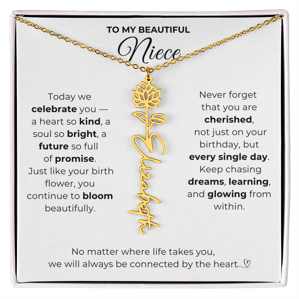 Personalized Niece Birthday Gift from Aunt or Uncle