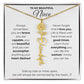 Personalized Name Necklace with Birth Flower For Niece