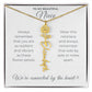 To My Beautiful Niece-"Vibrant Flower" Birth Month Name Necklace