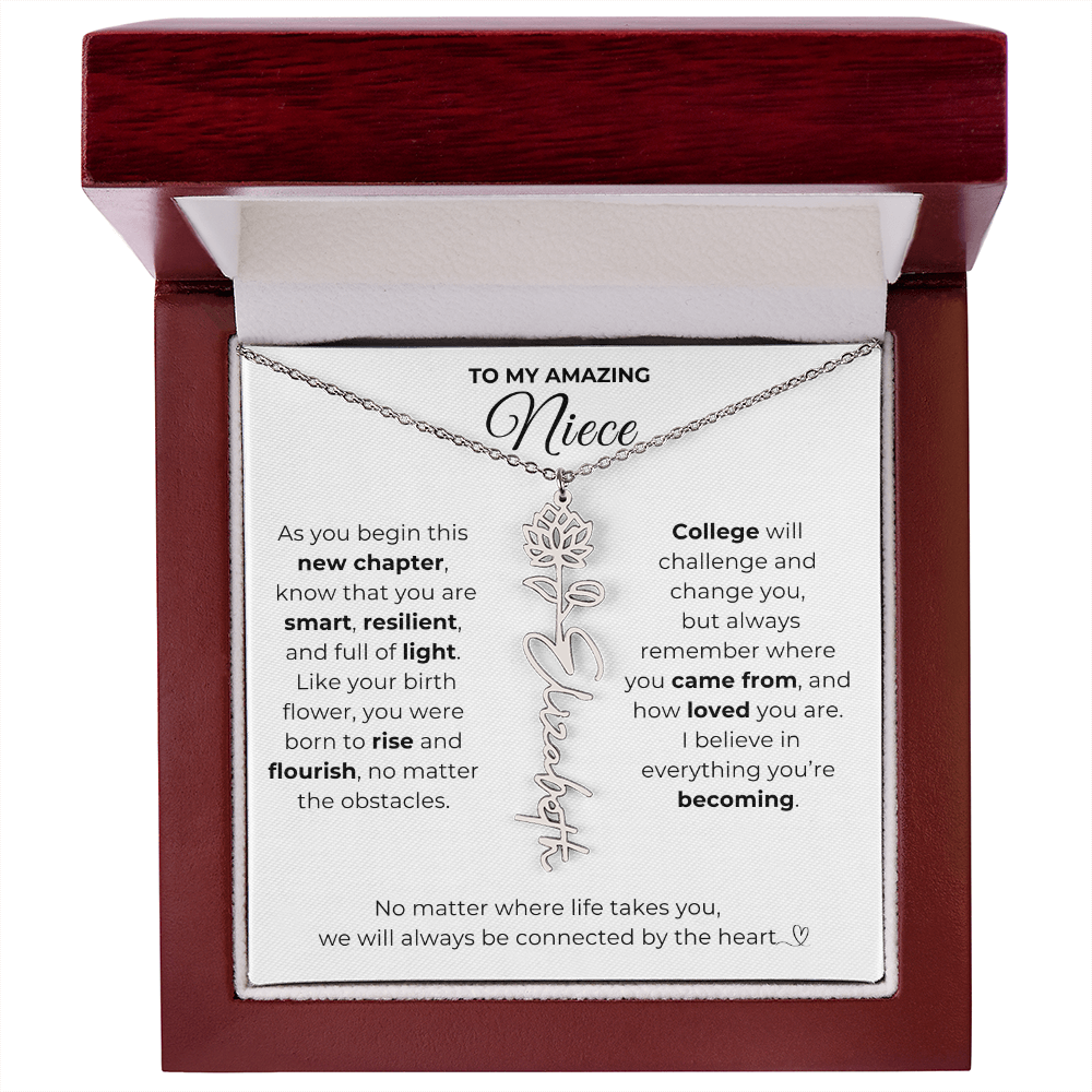 Personalized Niece College Gift from Aunt or Uncle