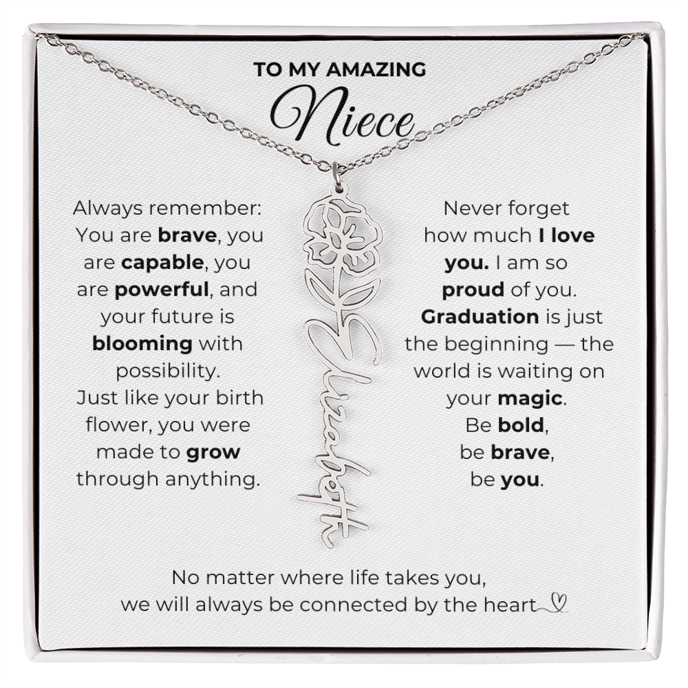 Personalized Niece Graduation Gift from Aunt or Uncle