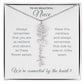 To My Beautiful Niece-"Vibrant Flower" Birth Month Name Necklace