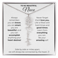 Personalized Name Necklace with Birth Flower For Niece-Be Your Amazing Self