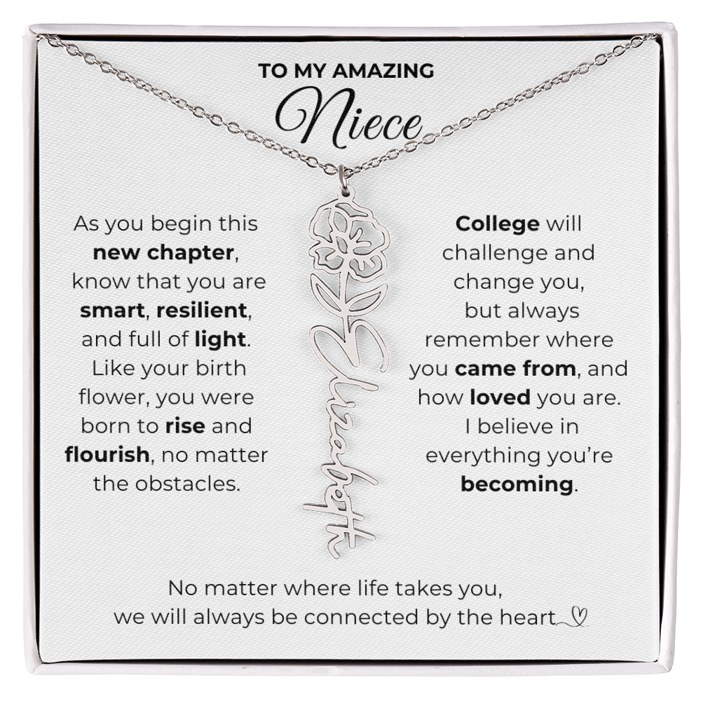 Personalized Niece College Gift from Aunt or Uncle