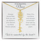 To My Beautiful Niece-"Vibrant Flower" Birth Month Name Necklace