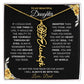 To My Beautiful Daughter-"Always With You" Birth Month Name Necklace