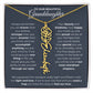 To My Beautiful Granddaughter-"Always Remember" Birth Month Name Necklace